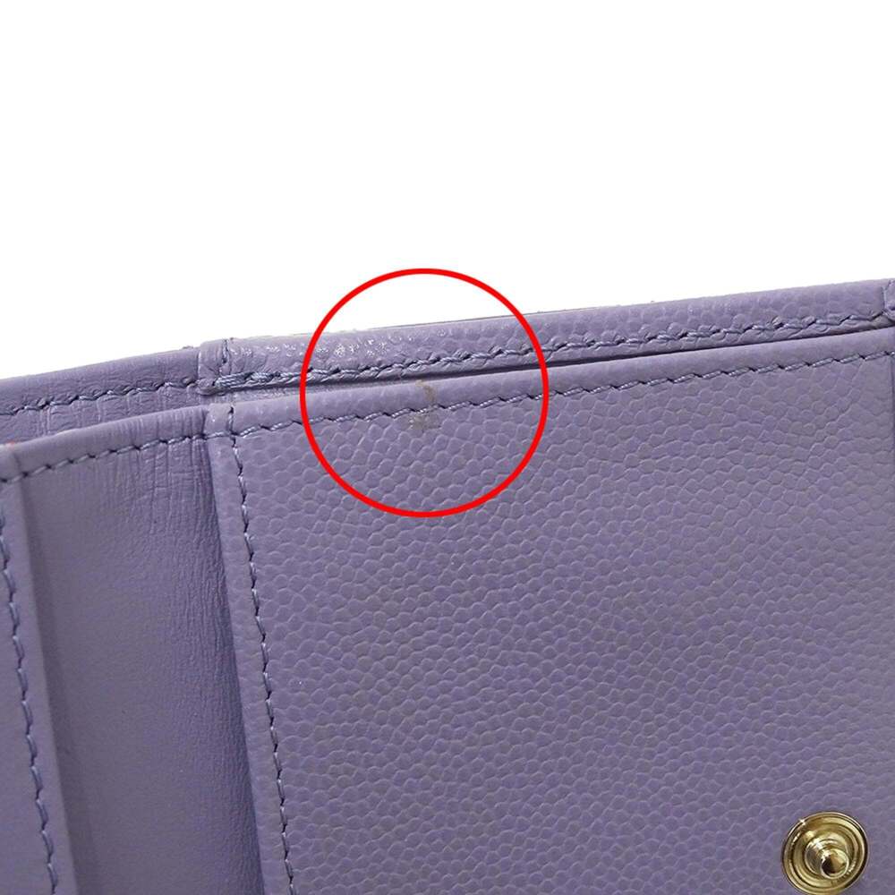 CHANEL Purple Caviar Leather Wallet - Picture 8 of 12